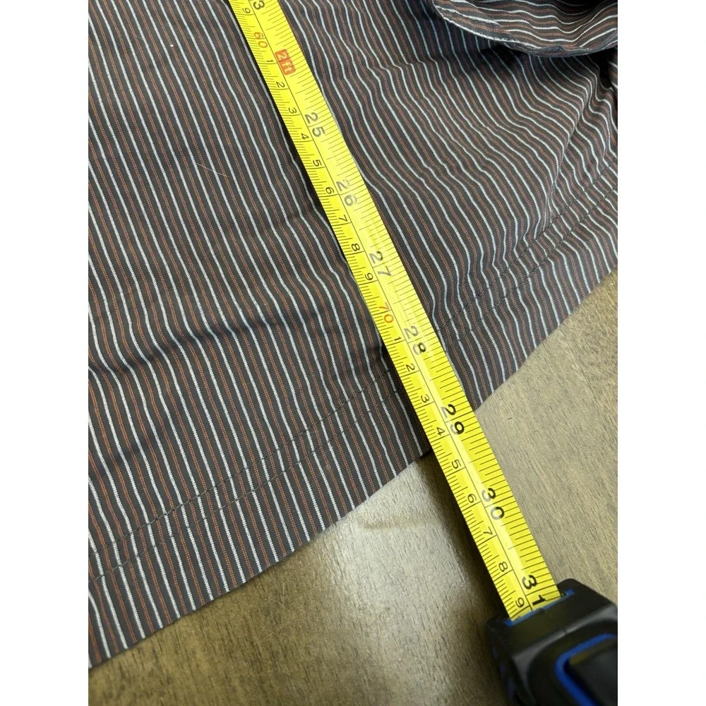The‎ North Face Shirt Men's Size XL Long Sleeve Button Up Striped Red And Brown